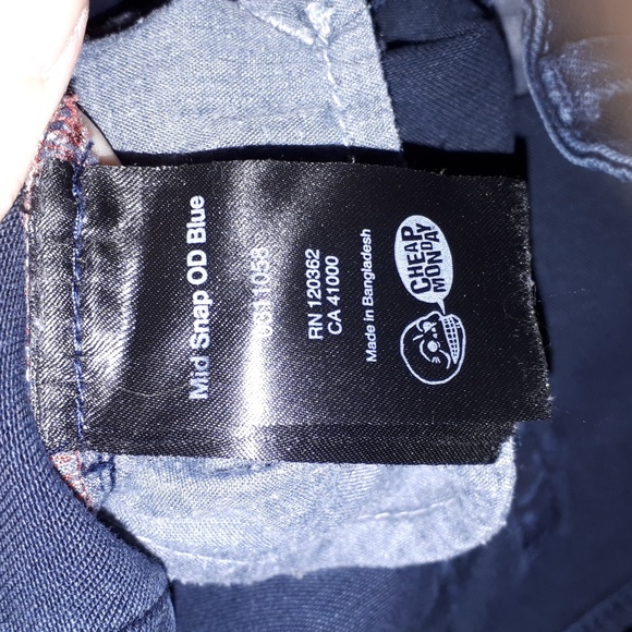 Cheap Monday blue snap back jeans sz 27 mid rise - Picture 8 of 8